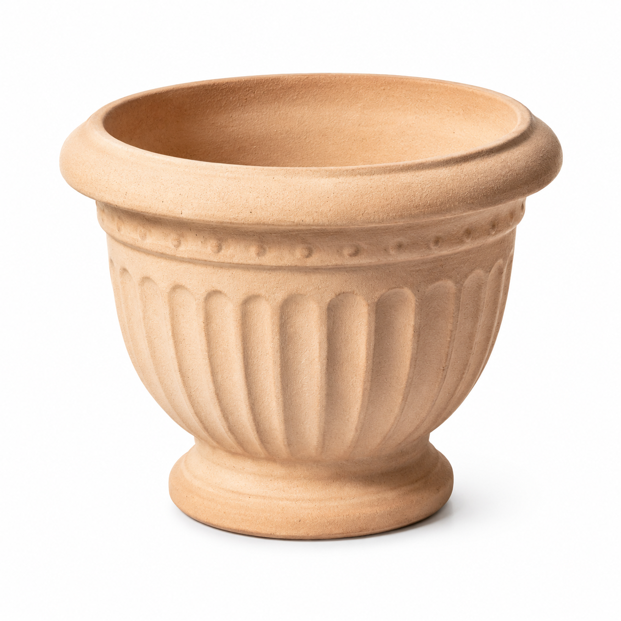 Classic Fluted Terracotta Pedestal Urn Planter