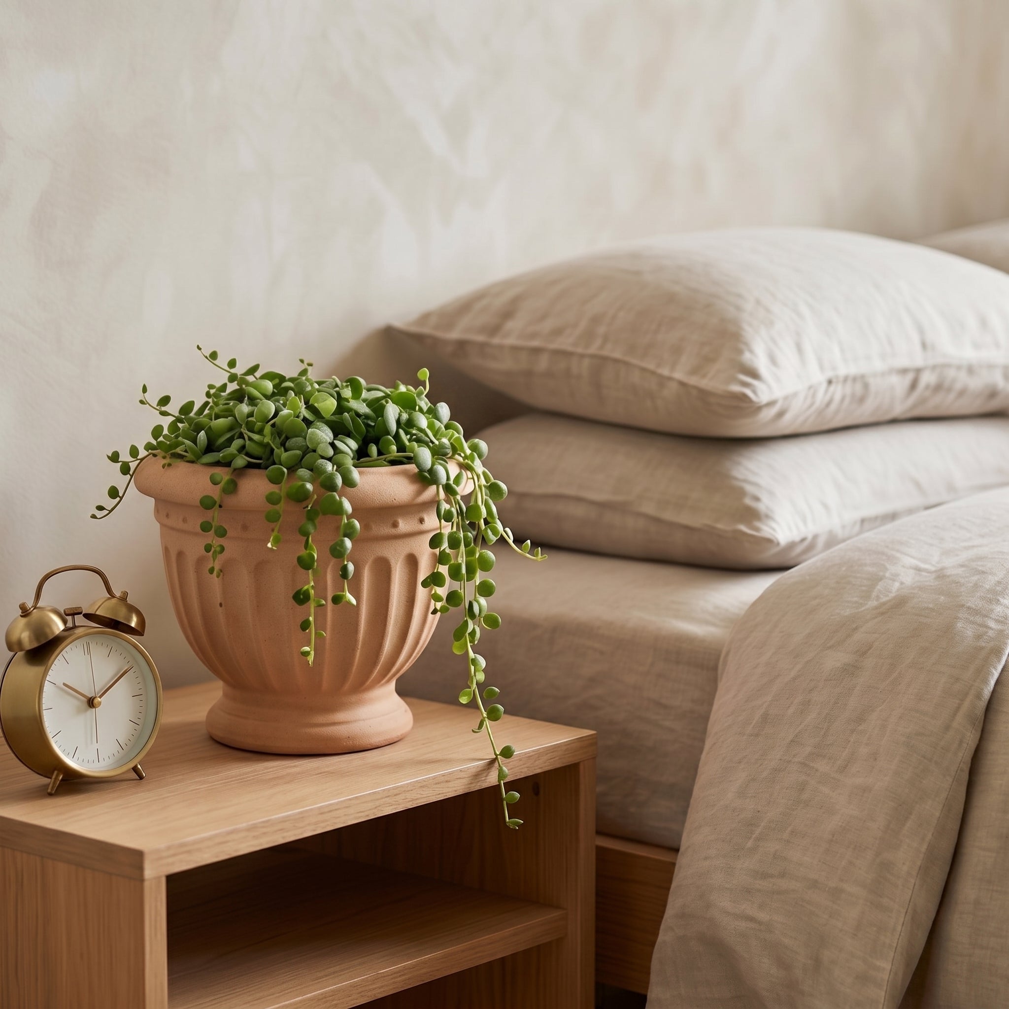 Classic Fluted Terracotta Pedestal Urn Planter
